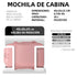 Raykong Mochila de cabine Ryanair 40x20x25cm (20L) Rosa
