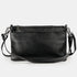 Bolso bandolera de piel para mujer con asa corta negro Martina