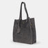 Mala tote de pele lisa cinzenta Cloe