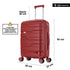 Mala de cabine 55x38x22 cm (44L) Polipropileno - Cadeado Embutido - 20 Polegadas - Bordeaux - Bass