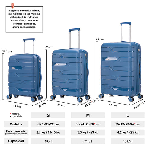 Mala de viagem de tamanho médio extensível de 65 cm, anos 90, Bass azul-marinho