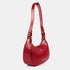 Bolso de hombro para mujer de piel saffiano con bandolera larga rojo Maribel