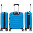 RAYKONG Mala de Cabine 55x40x20cm Policarbonato (40L) semirrígida Trolley Pequeno Bagagem de Mão 4 Rodas Giratórias 360º Fecho Numérico - Turquesa