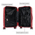 Mala de cabine 55x38x22 cm (44L) Polipropileno - Cadeado Embutido - 20 Polegadas - Bordeaux - Bass
