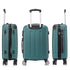 RAYKONG Maleta Mediana ABS 66x43x25cm | 71L | 24 Pulgadas | hasta 23kg semirígidas - Verde