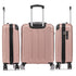Raykong Maleta Cabina ABS 55x40x20cm (44L) Maxima aprovechamiento de espacio - 20 Pulgadas - RosaDoradaRaykong