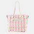 Bolso de rafia trenzado para mujer fucsia Anastasia