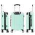 RAYKONG Maleta Mediana ABS 66x43x25cm | 71L | 24 Pulgadas | hasta 23kg semirígidas - Menta