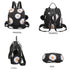 Mochila Antirroubo Impermeável para mulher (14.80L) | Mochila Convertível em mala com pompom e pega decorativa removível Margaridas