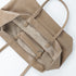 Mala shopper de senhora em pele para personalizar cáqui Luna