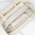 Mala shopper de pele bege para senhora, personalizável, modelo Luna