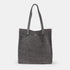 Mala tote de pele lisa cinzenta Cloe