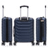Conjunto de 4 Malas ABS+PC|Necessaire 29cm|Cabine 55x40x20cm|Média Expansível 20kg-23kg - 66x45x27.50-30cm|Grande Expansível 23kg-25kg - 75x49x31-33.50cm | Azul Marinho