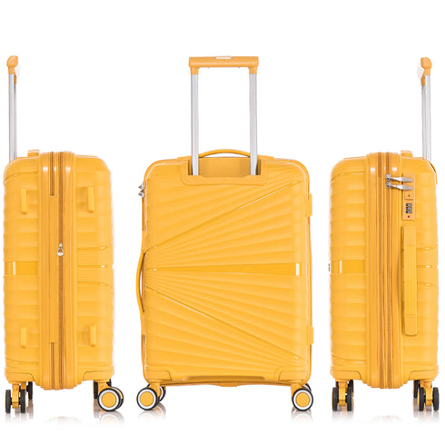 1990s Maleta Mediana extensible 65cm - Choco (Amarillo)