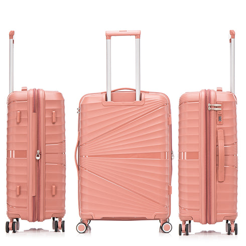 Mala Média Extensível de 65cm em Polipropileno Rosa Choco dos anos 90