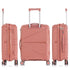 Juego de maletas PP Rígida 3 piezas|Maleta Cabina 55cm|Maleta Mediana extensible 65cm|Maleta Grande Extensible 75cm|Choco Rosa