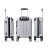 RAYKONG Maleta Mediana ABS 66x43x25cm | 71L | 24 Pulgadas | hasta 23kg semirígidas - Plata