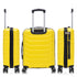 Conjunto de 3 Maletas|Neceser 29x35x16.50cm|Maleta Cabina ABS+PC 55x40x20cm|Mediana Expandible 20kg-23kg - 66x45x27.50-30cm | Amarillo