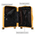 Mala de cabine 55x39x21.5 cm (46L) Polipropileno - Cadeado Integrado - 20 Polegadas - Amarelo - Chocolate