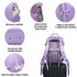 Mochila de viagem de cabine expansível dos anos 90 para Ryanair 40x25x20-25cm, com bolsa para sapatilhas, mochila casual