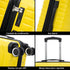 Conjunto de malas Raykong 3 peças | Mala de Cabine 55cm | Média Expansível 65cm | Grande Expansível 75cm - Watt (Amarelo)