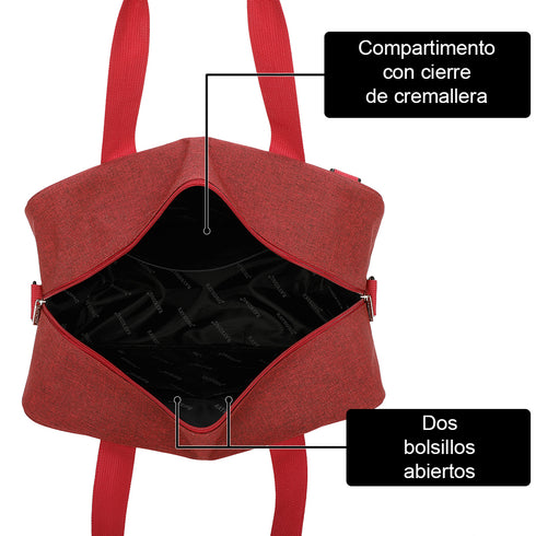 Mochila de cabine convertível Raykong 40x20x25cm Ryanair 10kg mala de cabine Vueling vermelha