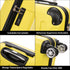 Raykong Mala de Cabine ABS 55x40x20cm (44L) Máximo aproveitamento do espaço - 20 Polegadas - Amarelo