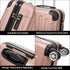 Raykong Maleta Cabina ABS 55x40x20cm (44L) Maxima aprovechamiento de espacio - 20 Pulgadas - RosaDoradaRaykong