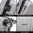 Raykong Maleta Cabina ABS 55x38x23cm 44L - 20 Pulgadas Plateada - Waves