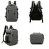 Raykong Mochila De Cabina Ryanair 40x20x25cm (20L) | Mochila De Viaje Impermeable Para Avión | Equipaje De Mano Resistente | Mochila Para Senderismo | Escolar | Trabajo - Gris