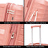 Mala Grande Extensível Anos 90 75cm Castanho Rosa