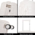 Mala de cabine 55x39x21.5 cm (46L) Polipropileno - Cadeado Embutido - 20 Polegadas - Branco - Chocolate