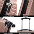 Raykong Conjunto de Malas de Viagem 3 Peças | Mala de Cabine 55cm | Média Expansível 65cm | Grande Expansível 75cm - Watt (Rosa Dourado)