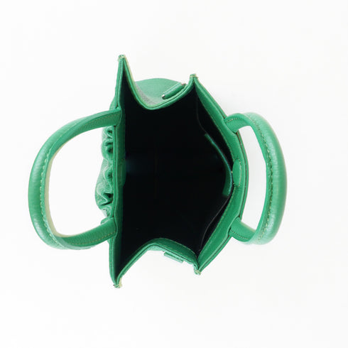 Bolso bandolera de piel pequeño mujer verde Carmen