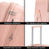 Mala Grande Extensível de 75cm dos anos 90 - Bass (Rosa Claro)
