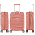 Maleta de cabina 55x38x22 cm (44L) Polipropileno - Candado Incrustado - 20 Pulgadas - Rosa dorado - Bass