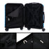 RAYKONG Mala de Cabine 55x40x20cm Policarbonato (40L) semirrígida Trolley Pequeno Bagagem de Mão 4 Rodas Giratórias 360º Fecho Numérico - Turquesa
