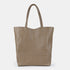Mala shopper de senhora em pele personalizável caqui Amy