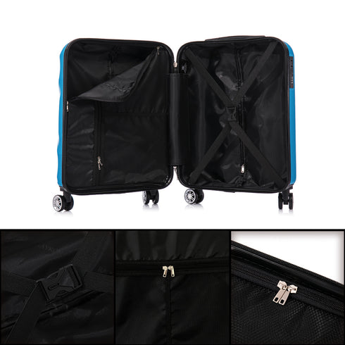 Raykong Mala de Cabine ABS 55x40x20cm (44L) - 20 Polegadas Turquesa - Waves