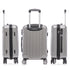 Maleta Cabina 55x39x21cm Policarbonato 45L - 20 Pulgadas Plateada - Seda