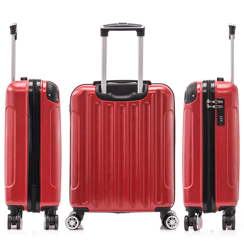 Mala de Cabine 55x40x20cm Policarbonato (44L) - 20 Polegadas - Vermelho