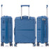 Mala de cabine 55x39x21.5 cm (46L) Polipropileno - Cadeado Embutido - 20 Polegadas - Azul-marinho - Chocolate