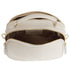 Bolso de bandolera de piel con asa de mano doble cremallera Beige Elsa