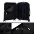 RAYKONG Mala de Cabine 55x40x20cm Policarbonato (40L) semirrígida Trolley pequeno Bagagem de Mão 4 Rodas giratórias a 360º Fecho numérico - Amarelo