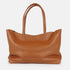 Mala shopper para mulher em pele personalizável castanha Luna