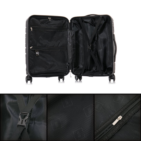 Mala média extensível 65cm Bass Preto dos anos 90