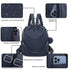 Mochila Antirroubo Impermeável para mulher (14.80L) | Mochila Conversível em mala de mão com pompão e alça removível de adorno Azul Marinho
