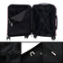 RAYKONG Mala de Cabine 55x40x20cm Policarbonato (40L) semirrígida Trolley Pequeno Bagagem de Mão 4 Rodas giratórias a 360º Fecho Numérico-Rosa