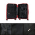 Mala de cabine 55x38x22 cm (44L) Polipropileno - Cadeado Embutido - 20 Polegadas - Bordeaux - Bass