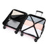 RAYKONG Mala de Cabine 55x40x20cm Policarbonato (40L) semirrígida Trolley Pequeno Bagagem de Mão 4 Rodas giratórias a 360º Fecho Numérico-Rosa